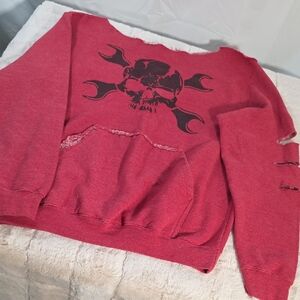 Red Skull Graphic Sweatshirt
